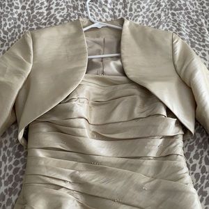 Beautiful champagne satin dress